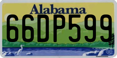 AL license plate 66DP599