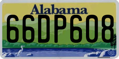 AL license plate 66DP608