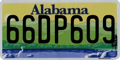 AL license plate 66DP609