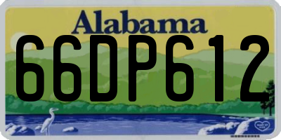 AL license plate 66DP612