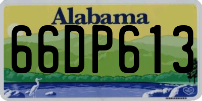 AL license plate 66DP613