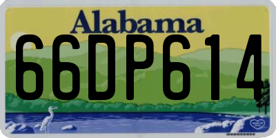 AL license plate 66DP614