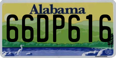 AL license plate 66DP616