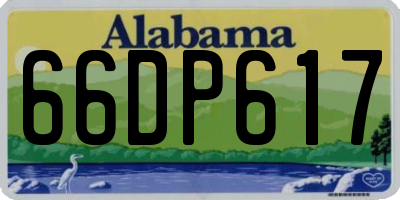 AL license plate 66DP617