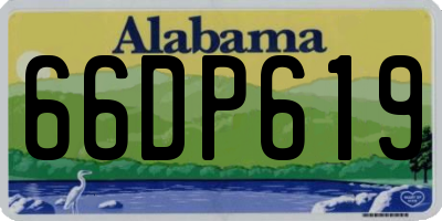 AL license plate 66DP619