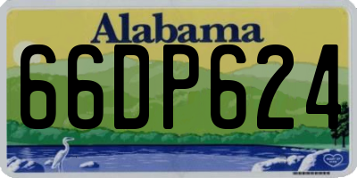 AL license plate 66DP624