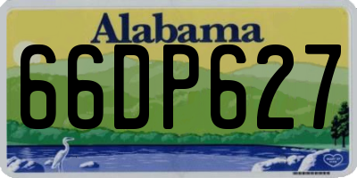 AL license plate 66DP627