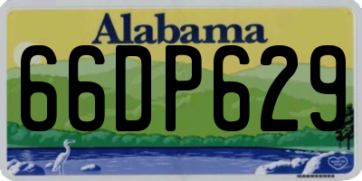 AL license plate 66DP629