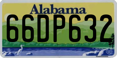 AL license plate 66DP632