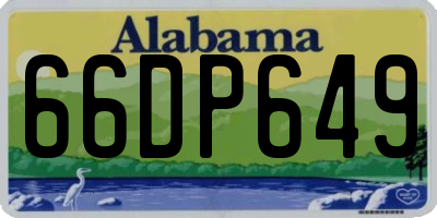 AL license plate 66DP649