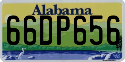 AL license plate 66DP656