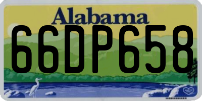AL license plate 66DP658