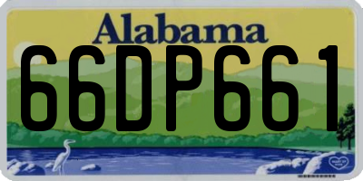 AL license plate 66DP661