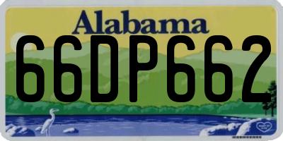 AL license plate 66DP662