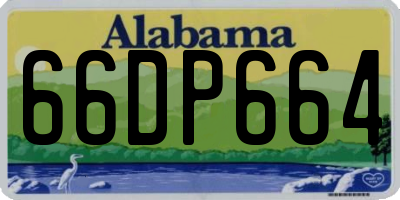 AL license plate 66DP664