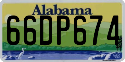 AL license plate 66DP674