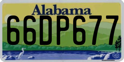 AL license plate 66DP677