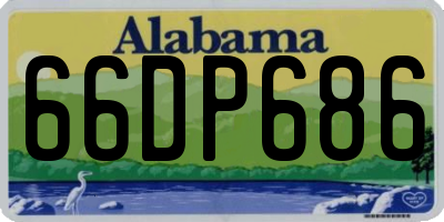 AL license plate 66DP686
