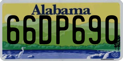 AL license plate 66DP690