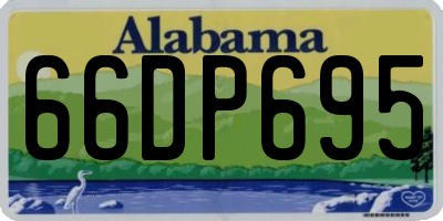 AL license plate 66DP695