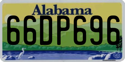AL license plate 66DP696