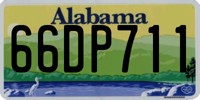 AL license plate 66DP711