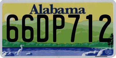 AL license plate 66DP712