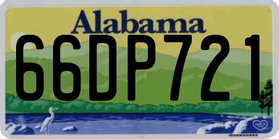 AL license plate 66DP721