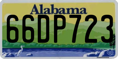 AL license plate 66DP723