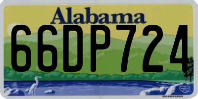 AL license plate 66DP724