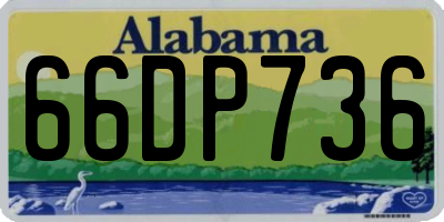 AL license plate 66DP736