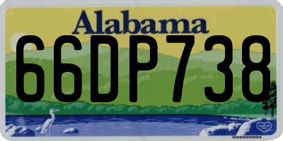 AL license plate 66DP738