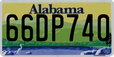 AL license plate 66DP740