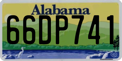 AL license plate 66DP741