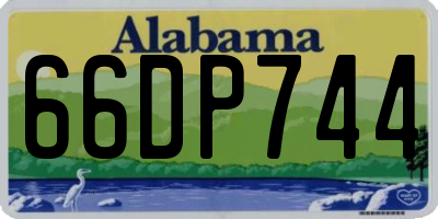 AL license plate 66DP744