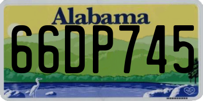 AL license plate 66DP745