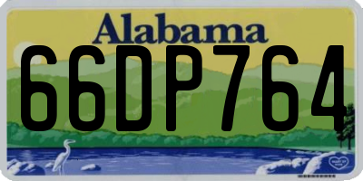 AL license plate 66DP764