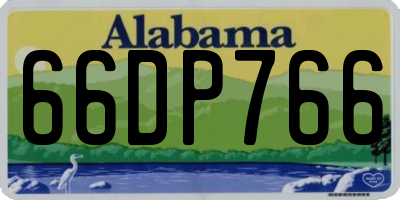 AL license plate 66DP766