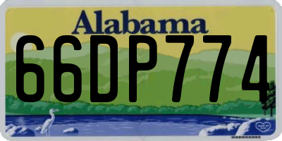 AL license plate 66DP774