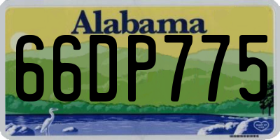 AL license plate 66DP775