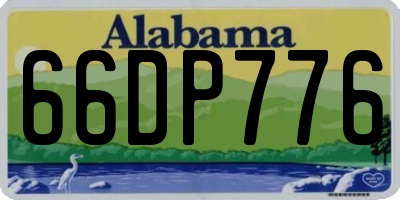 AL license plate 66DP776