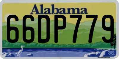 AL license plate 66DP779