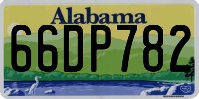 AL license plate 66DP782