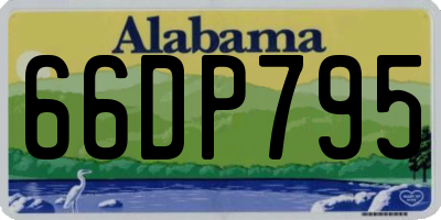 AL license plate 66DP795