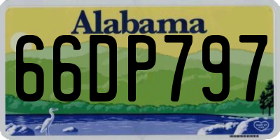 AL license plate 66DP797