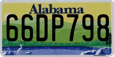 AL license plate 66DP798