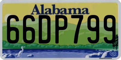 AL license plate 66DP799