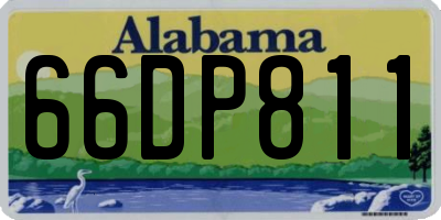AL license plate 66DP811