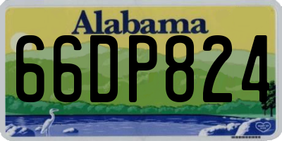 AL license plate 66DP824