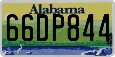 AL license plate 66DP844